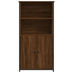 Acheter vidaXL Buffet haut chêne marron 62x36x121,5 cm bois d'ingénierie