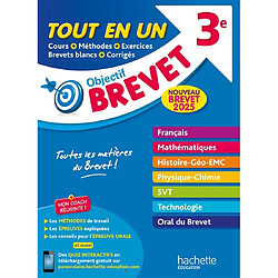 Tout en un 3e : nouveau brevet 2025 : toutes les matières du brevet ! - Occasion