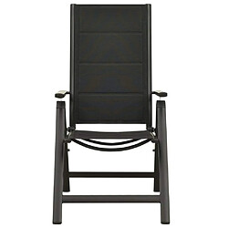 Maison Chic Mobilier de bistro et chaises de jardin 3 pcs Noir et anthracite -GKD321074 pas cher