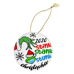 Acheter Personnalisez Le Pendentif De Noël Grinch à La Main Décor Drôle De Fournitures De Fête Style 2