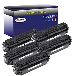 5 Toners Lasers compatibles pour imprimante HP Color LaserJet Pro MFP M477fdn - T3AZUR