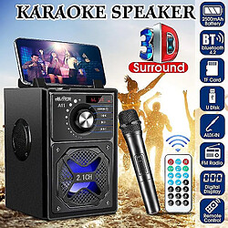 Universal Haut-parleur Bluetooth sans fil 3D Sound TF Carte FM Radio U Disk Portable Outdoor Enceinte