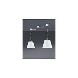 Boutica-Design Suspension Andreus Blanc Mat 2x60W E27