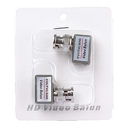 Avis Wewoo Adaptateur Coaxial Vidéo Balun Passif 2 PCS 202C-HD CVI / TVI / AHD 1CH