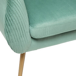 Atmosphera, Createur D'Interieur Fauteuil Solaro en velours vert jade - ATMOSPHERA