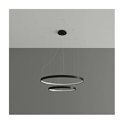 Luminaire Center Suspension LED Rio Aluminium Noir