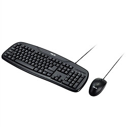 Wewoo Clavier anti-éclaboussures empêchant les éclaboussures + de souris optique ergonomique 1000DPI ASUS KM-95 PRO USBlongueur du câble 1,5 mlongueur câble de la 1,5 m