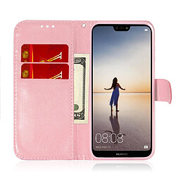 Acheter Wewoo Housse Coque Pour Huawei P20 Lite / Nova 3e Couleur unie Boucle magnétique colorée Flip horizontal en cuir PU avec support et fentes cartes et portefeuille et lanière rose