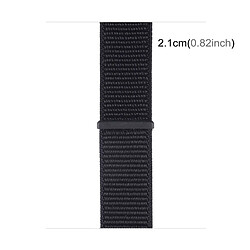 Acheter Wewoo Pour Apple Watch série 3 & 2 & 1 42mm simple bracelet de montre en nylon de mode avec le bâton magique (noir)