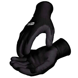 KS Tools Gants de travail 12 paires Taille L Noir 310.0470