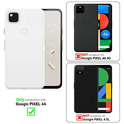 Cadorabo Coque Google PIXEL 4A Etui en Argent