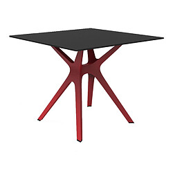 Table Phénolique Noire 900x900 Pied De Table Vela "s" - Resol