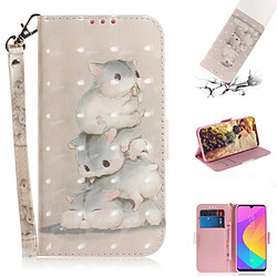 Etui en PU impression de motif de décor de tache lumineuse avec support motif de souris pour votre Xiaomi Mi CC9e/Mi A3