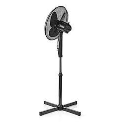 Acheter NEDIS Ventilateur sur pied Noir 3 Vitesses 40CM Oscillation 45 W Hauteur réglable