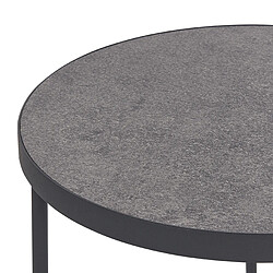 Beliani Table d'appoint Table basse MDF Gris MELODY pas cher