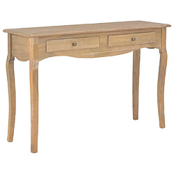 vidaXL Table console avec 2 tiroirs 120x35x76 cm Bois de pin massif