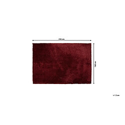 Beliani Tapis 160 x 230 cm rouge EVREN