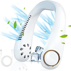 Portable Neck Fan USB Rechargeable Bladeless Personal Cooling Neck Fan