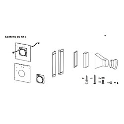 AIRLUX Kit d'installation hotte AHAKDM