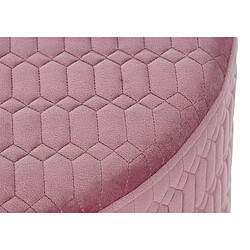 Avis Pegane Repose-pieds en MDF coloris rose - Longueur 55 x Profondeur 55 x Hauteur 35 cm