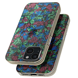 Avizar Coque pour iPhone 15 Antichoc Souple Tutti Frutti Noir