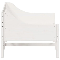 Acheter Vidaxl Lit de jour Blanc 75x190 cm Bois de pin massif