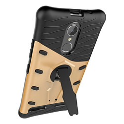 Wewoo Coque renforcée or pour Lenovo K6 / K6 Puissance Résistant aux Chocs 360 Degrés Spin Sniper Hybrid Case TPU + PC Combinaison Cas avec Titulaire pas cher