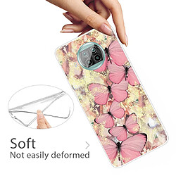 Coque en TPU impression de motif clair papillon rose pour votre Xiaomi Mi 10T Lite 5G