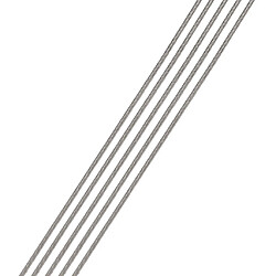 Avis 1 rouleau de fil d'acier inoxydable queue de tigre perlant fil cordon 80 mètres 0.38mm