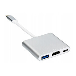 GUPBOO Adaptateur USB-C - HDMI/USB 3.0/USB-C,JL2590