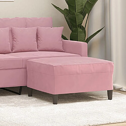 vidaXL Repose-pied Rose 70x55x41 cm Velours