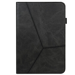 Etui en PU motif de lignes, réglable, antichocs avec support et porte-carte, noir pour votre Oppo Pad