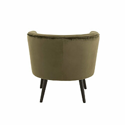 Avis Inside 75 Fauteuil DULZURA textile / Bois Antique Vert