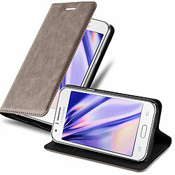 Cadorabo Coque Samsung Galaxy J1 2015 Etui en Brun