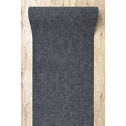 RUGSX Paillasson antidérapant pour les mètres courants GIN 2126 Liverpool extérieur, intérieur, sur caoutchouc - gris 100 cm 100x720 cm pas cher