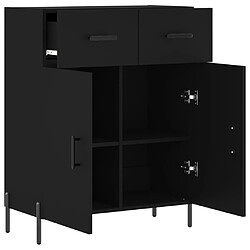 Acheter vidaXL Buffet noir 69,5x34x90 cm bois d'ingénierie