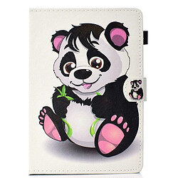 Etui en PU universel 10 pouces panda pour votre Apple iPad 9.7/Lenovo Tab 4 10 Plus etc