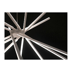 Avis Fan Europe Suspension LED intégré Shanghai 1 ampoule Aluminium blanc