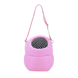 Wewoo Petit sac de voyage en forme de laisse de couleur pure de hamster pour animaux de compagnietaille M rose