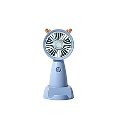 (bleu) Petit Ventilateur Électrique Portatif USB Petit Ventilateur Électrique Portatif de Bureau d'Étudiant d'été