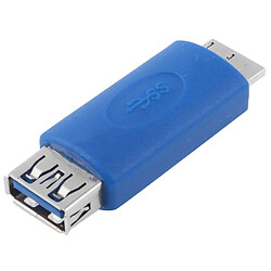 Wewoo Câble bleu Adaptateur Mâle Super USB 3.0 USB vers USB 3.0 Micro-B