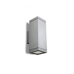 Leds C4 Applique E27 Afrodita, aluminium et verre, gris