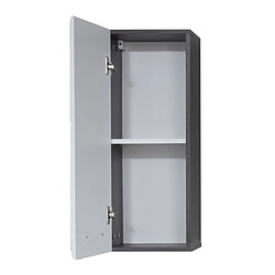 Acheter Trendteam Armoire murale de rangement Line blanc et argenté fumé