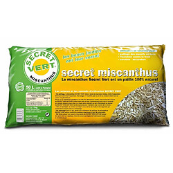 Secret Vert Paillis de miscanthus 5kg Lot de 10.