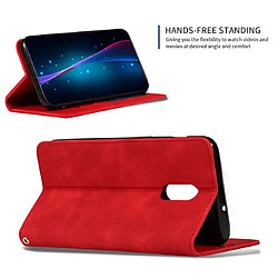 Acheter Wewoo Housse Coque Etui en cuir avec rabat horizontal magnétique Business Skin Feel pour OnePlus 7 rouge