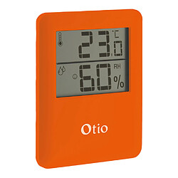 Thermomètre hygromètre magnétique orange - écran LCD - Otio