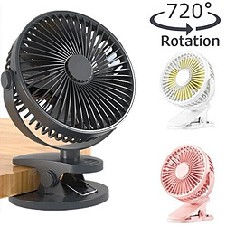 Avis (Blanc) Mini Ventilateur de Refroidissement Clip de Bureau Portable Chargement USB Ventilateurs Cool 360 Degrés Muet à 3 vitesses avec Vent Fort pour l'Été de la Chambre à Coucher