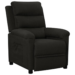 vidaXL Fauteuil inclinable Noir Tissu