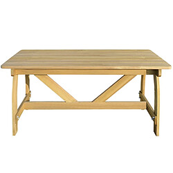 Maison Chic Table de jardin | Table d'extérieur 150x74x75 cm Bois de pin imprégné -GKD91342