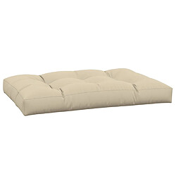 Avis vidaXL Coussin de palette beige 120x80x12 cm tissu